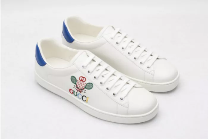 1st Kicks Shoes GUCC ACE EMBROIDERED LOW-TOP SNEAKER 603696 AY070 9096 0120