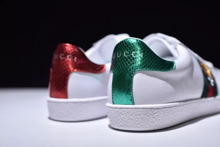 1st Kicks Shoes GUCC Ace Embroidered Low-Top Sneaker 457132 02JP0 9064 0120