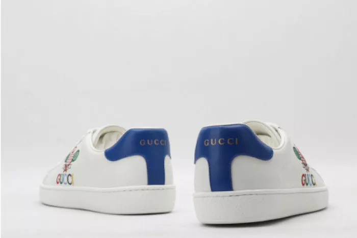 1st Kicks Shoes GUCC ACE EMBROIDERED LOW-TOP SNEAKER 603696 AY070 9096 0120