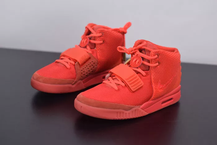 1st Kicks Shoes Nike Air YEEZY 2 Red October 508214-660 0119