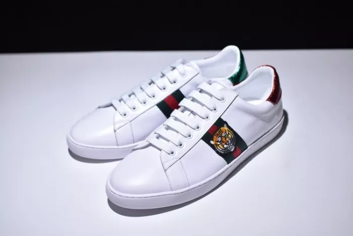 1st Kicks Shoes GUCC Ace Embroidered Low-Top Sneaker 457132 02JP0 9064 0120