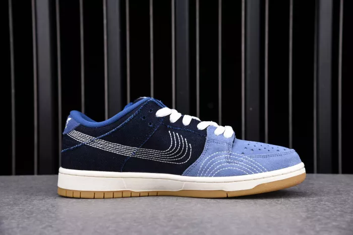 1st Kicks Shoes Nike SB Dunk Low Denim Sashiko CV0316-400 0118