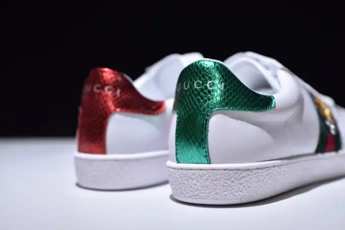 1st Kicks Shoes GUCC Ace Embroidered Low-Top Sneaker 457132 02JP0 9064 0126