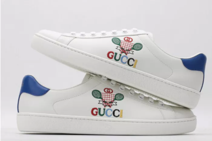 1st Kicks Shoes GUCC ACE EMBROIDERED LOW-TOP SNEAKER 603696 AY070 9096 0120