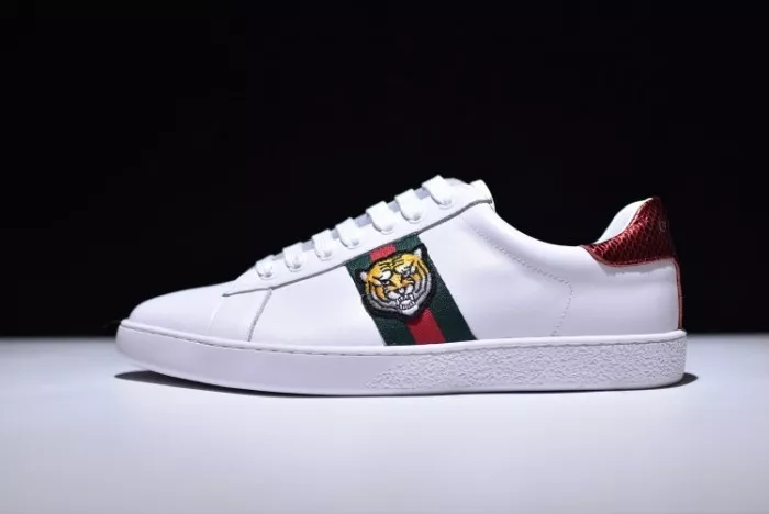 GUCC Ace Embroidered Low-Top Sneaker 457132 02JP0 9064 0120