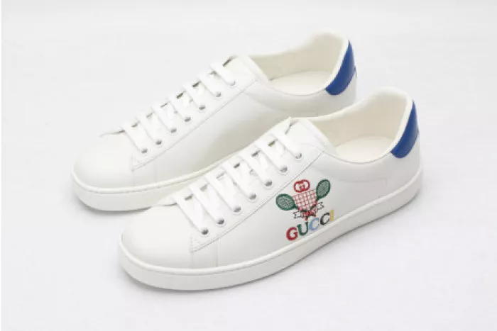 1st Kicks Shoes GUCC ACE EMBROIDERED LOW-TOP SNEAKER 603696 AY070 9096 0120