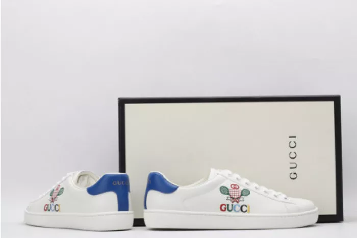 1st Kicks Shoes GUCC ACE EMBROIDERED LOW-TOP SNEAKER 603696 AY070 9096 0120