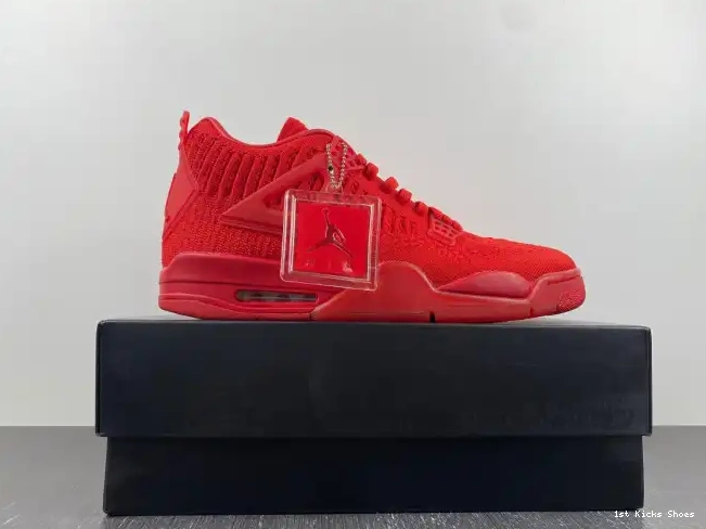 1st Kicks 4 Red Jordan Retro Flyknit AQ3559-600 0309