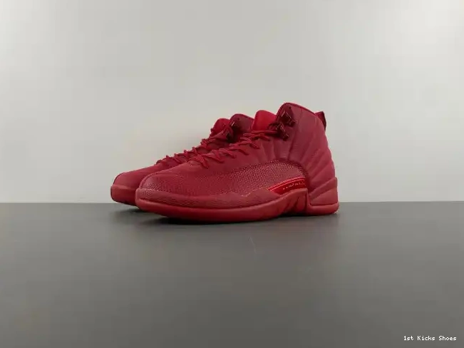 1st Kicks Retro Jordan 12 Gym Red 130690-601 Air (2018) 0308