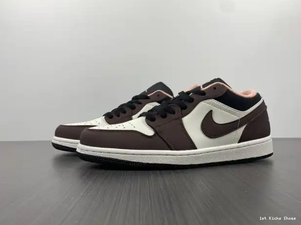 1st Kicks Shoes DC6991-200 Air Low 1 Mocha Jordan 0309