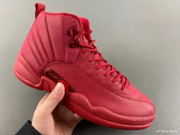 1st Kicks Retro Jordan 12 Gym Red 130690-601 Air (2018) 0308