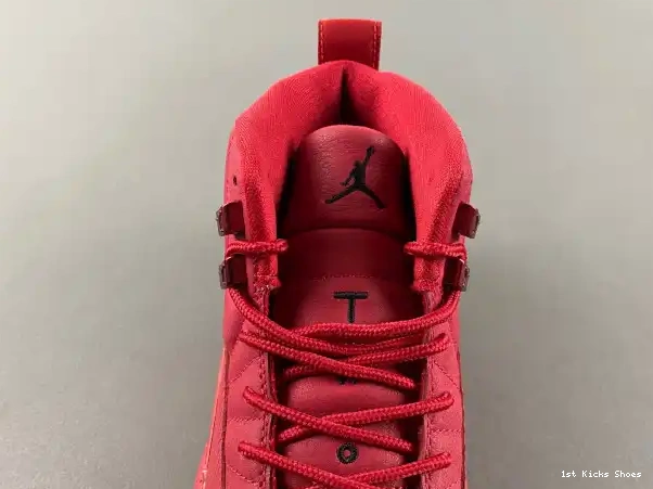 1st Kicks Retro Jordan 12 Gym Red 130690-601 Air (2018) 0308