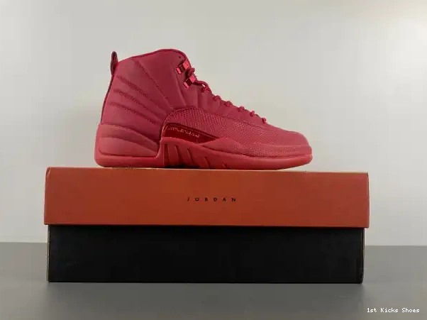 1st Kicks Retro Jordan 12 Gym Red 130690-601 Air (2018) 0308