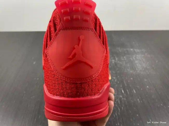 1st Kicks 4 Red Jordan Retro Flyknit AQ3559-600 0309