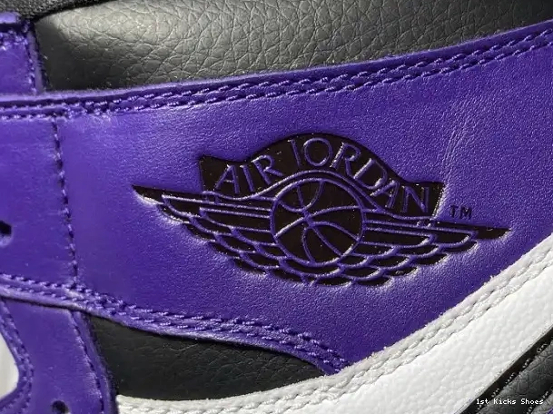 1st Kicks Air High 1 555088-500 Jordan Court Purple OG 0308