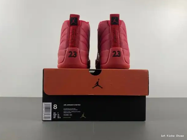 1st Kicks Retro Jordan 12 Gym Red 130690-601 Air (2018) 0308