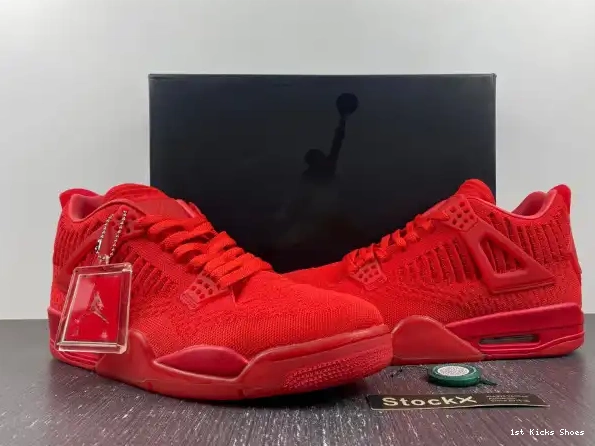 1st Kicks 4 Red Jordan Retro Flyknit AQ3559-600 0309