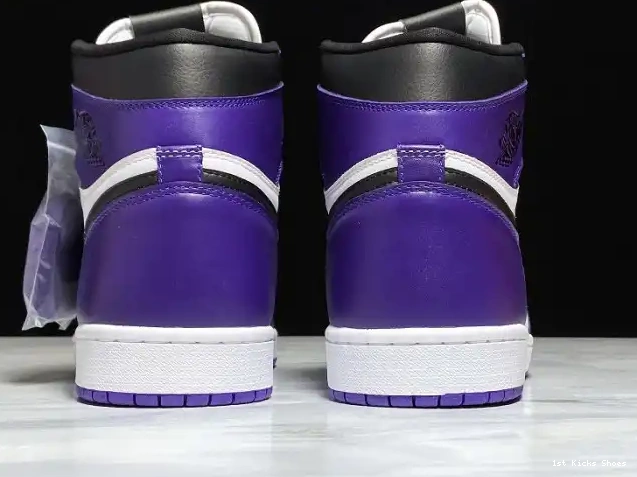 1st Kicks Air High 1 555088-500 Jordan Court Purple OG 0308