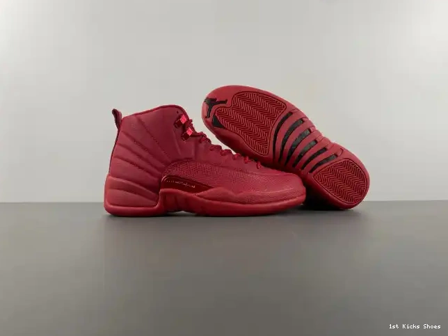 1st Kicks Retro Jordan 12 Gym Red 130690-601 Air (2018) 0308